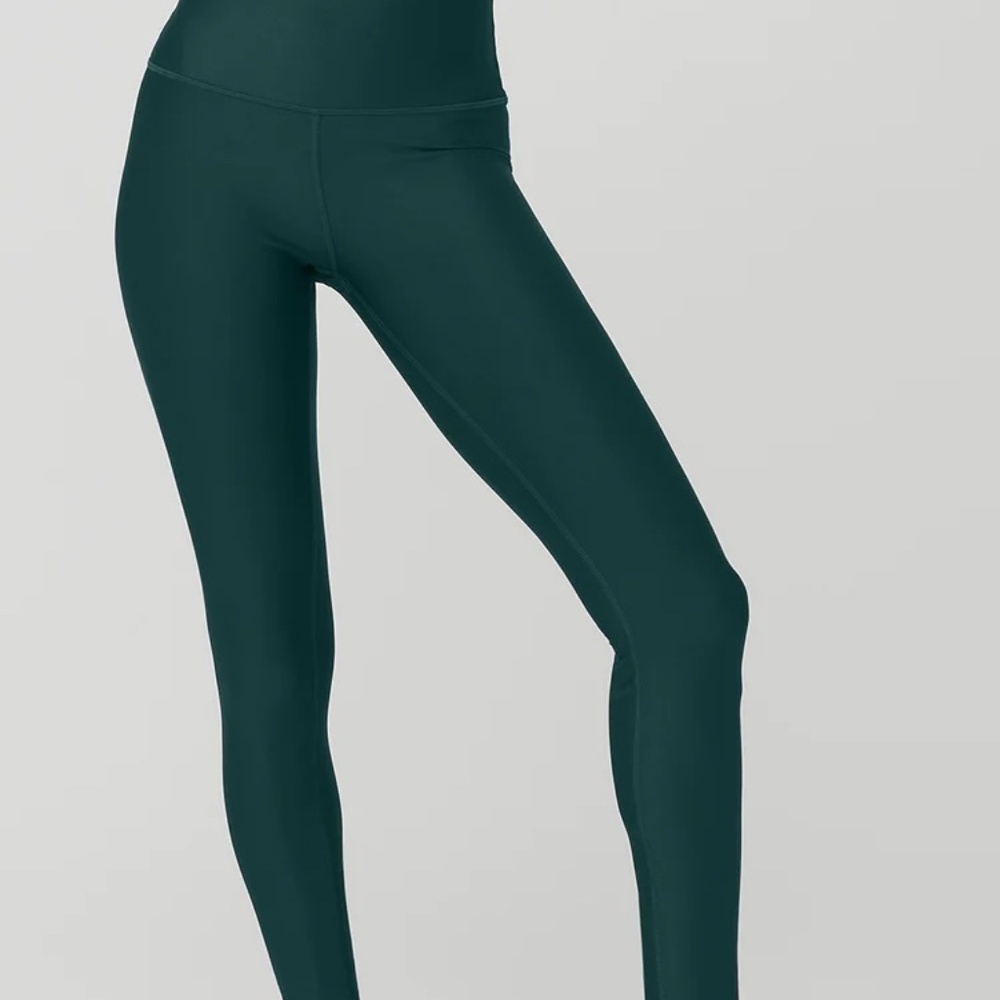 ALO Yoga High Waist Airlift Legging in Midnight Green New